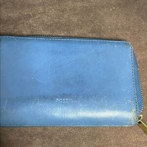 Fossil Vibrant Blue Wallet